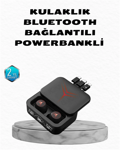 Powerbank Özellikli Bluetooth Kablosuz Kulaklık – Dokunmatik Kontrol, Uzun Pil Ömrü, Ergonomik Tasarım