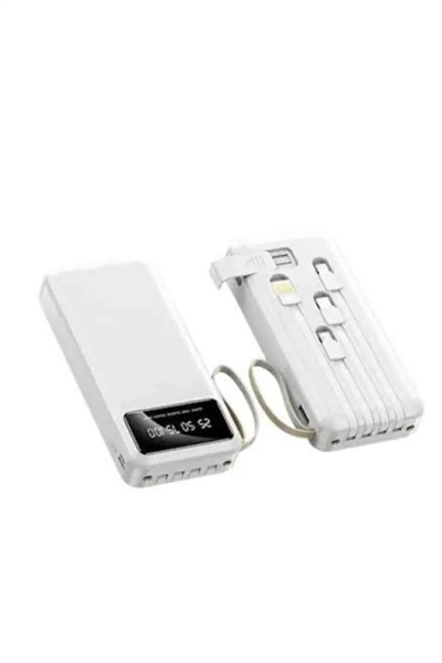Powerbank Şarj Cihazı 4 Çıkışlı 20.000 MAH Powerbank Kompakt Yüksek Kapasiteli Hızlı Şarj