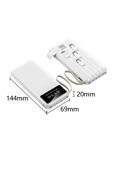 Powerbank Şarj Cihazı 4 Çıkışlı 20.000 MAH Powerbank Taşınabilir Çoklu Giriş