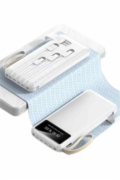 Powerbank Şarj Cihazı 4 Çıkışlı 20.000 MAH Powerbank Taşınabilir Çoklu Giriş