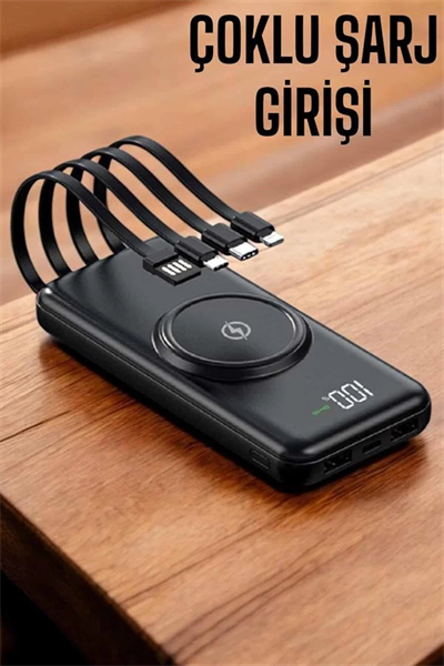 Powerbank Taşınabilir 10.000 Mah Hızlı Şarj Dijital Göstergeli