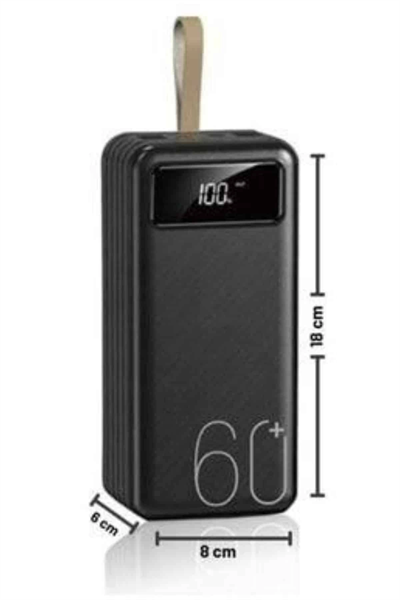 Powerbank Yüksek Kapasiteli 60.000 Mah Hızlı Şarj Şarj Özellikli Batarya