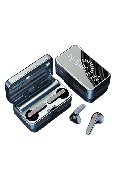 Powerbankli Bluetooth Kulaklık Yüksek Ses Aynalı Çift Dijital Gösterge Ekranı