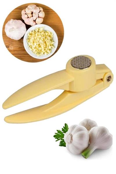 Pratik Kolay Yıkanabilir Sarımsak Ezme Aparatı Sarımsak Ezici Pres (3936)