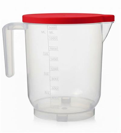 Pratik Mutfak Ölçü Kabı - 2 Litre Dereceli Şeffaf Hazne Bpa Free