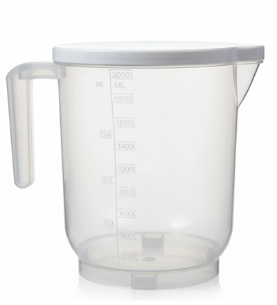 Pratik Mutfak Ölçü Kabı - 2 Litre Dereceli Şeffaf Hazne Bpa Free