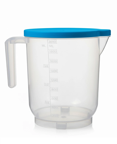 Pratik Mutfak Ölçü Kabı - 2 Litre Dereceli Şeffaf Hazne Bpa Free