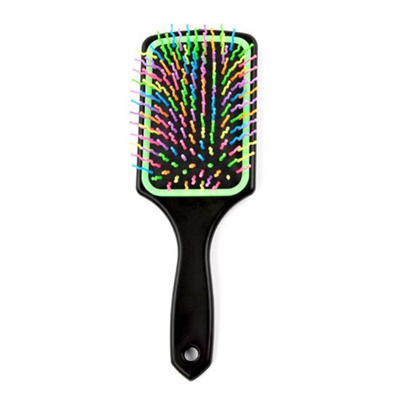 Pratik Renkli Uçlu Plastik Saç Fırçası Tarağı Ergonomik Tarak Bx40
