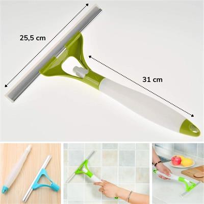 Pratik Spreyli Cam Sil Pencere Ayna Tezgah Duşakabin Temizleyici Püskürtmeli Silme Aparatı (3936)