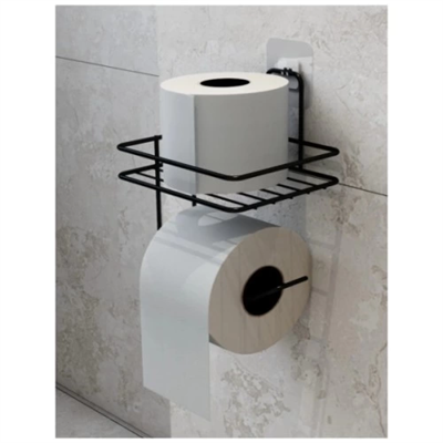 Pratik Yapışkanlı Metal Tuvalet Kağıdı Tutucu