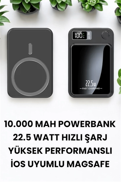 Pratik ve Taşınabilir 10.000 mAh Wireless Powerbank Hızlı Şarj Avantajı