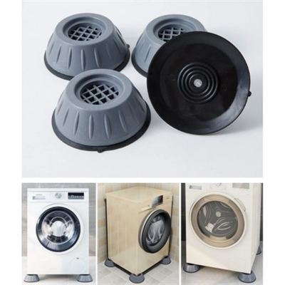 Premium 4'lü Titreşim Önleyici Kauçuk Ayak Seti - Ultra Sessiz Ve Sarsıntısız Yıkama Teknolojisi