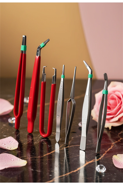 Premium 7 Parça Çelik Profesyonel Çiçek Bakım Ve Teraryum Cımbız Seti - Lüks Bakım Kiti