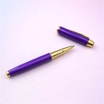 Premium Mor Metal Roller Kalem