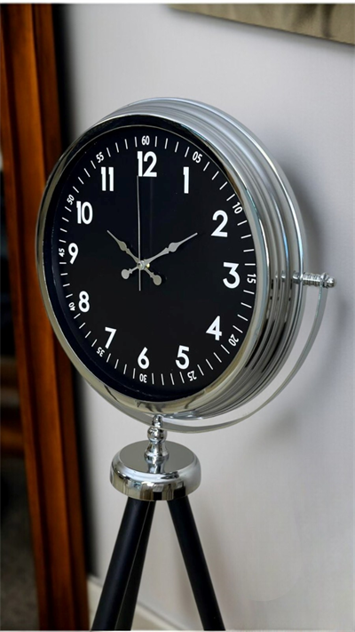 Prestige Krom Tripod Ayaklı Saat