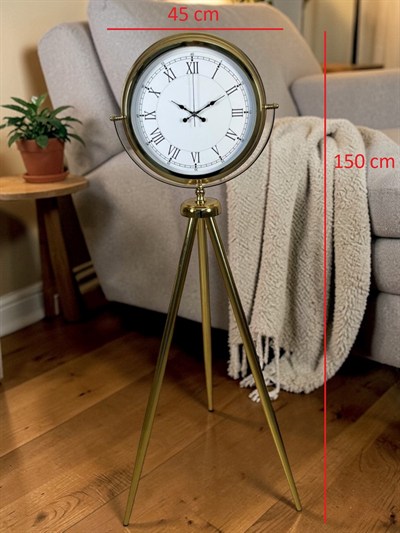 Prestige Roma Gold Tripod Ayaklı Saat