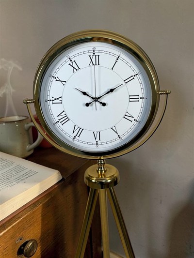 Prestige Roma Gold Tripod Ayaklı Saat