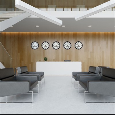 Prime Siyah Dünya Saat Seti 5’li 36 cm Metal