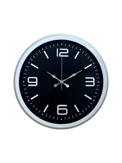 Prime White 40  Cm Metal Modern Duvar Saati