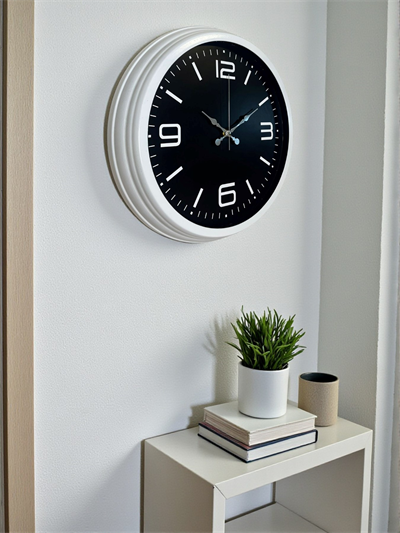 Prime White 40  Cm Metal Modern Duvar Saati