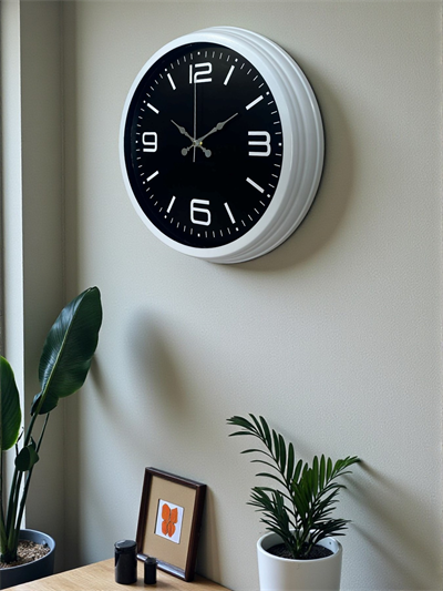 Prime White 40  Cm Metal Modern Duvar Saati