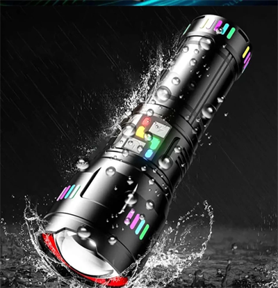 Pro F-3002 Alüminyum TG LED Gece Şeritli Type-C Şarjlı El Feneri