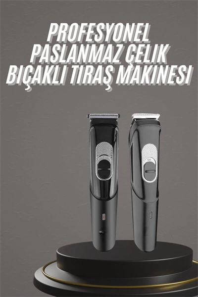 Pro Şarjlı Saç Sakal Tıraş Makinesi Ense Kesme Makinesi Lazer Öncesi Kısaltma
