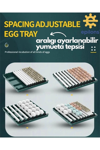 Profesyonel 130 Yumurtalık Tam Otomatik Kuluçka Makinesi Yedek Motorlu Tavuk Kaz Ördek Bıldırcın Güvercin Süs Kuşu İçin Tasarlanmış