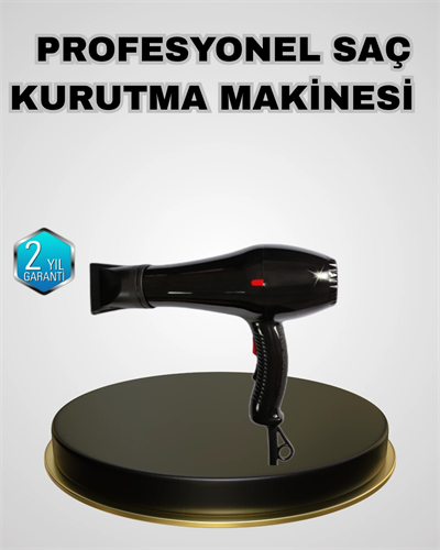 Profesyonel 2200W Fön Makinesi Soğuk Sıcak Üflemeli İki Kademeli