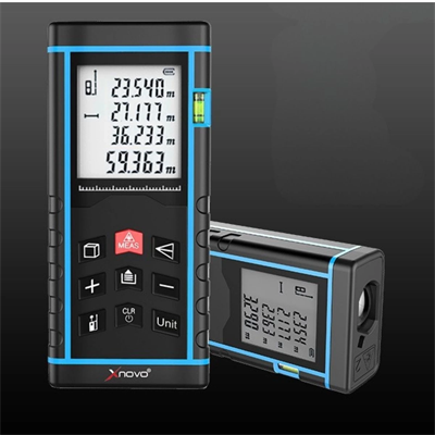 Profesyonel 40 Metre Dijital Lazer Metre Ölçer LCD Ekran, Su Terazili, Alan Hacim, Pisagor Hesaplama ve 20 Kayıt Hafızası