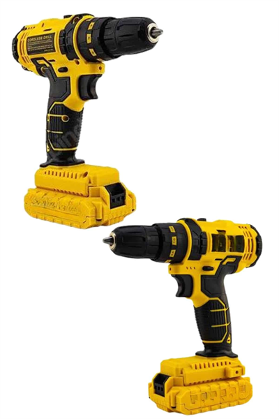 Profesyonel Çift Bataryalı Akülü Vidalama Şarjlı Matkap 24 Parça