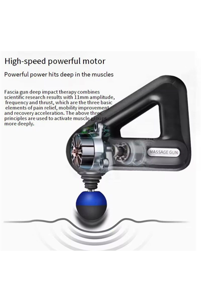 Profesyonel Derin Doku Masaj Tabancası - 12 Başlıklı Kas Gevşetici