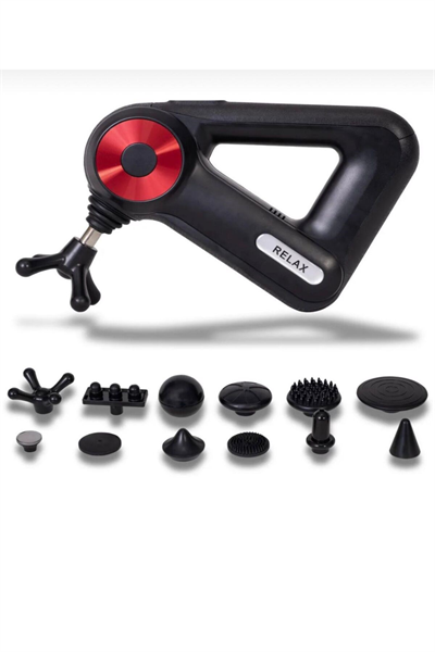 Profesyonel Derin Doku Masaj Tabancası - 12 Başlıklı Kas Gevşetici