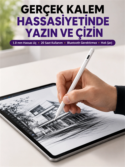 Profesyonel Dijital Kalem – Hassas Eğim Sensörü ve Uzun Süreli Kullanım Yeni Nesil