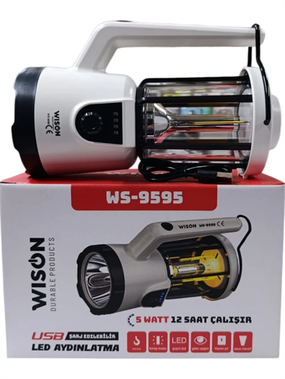 Profesyonel El Feneri & Kamp Lambası | 5w Bx40