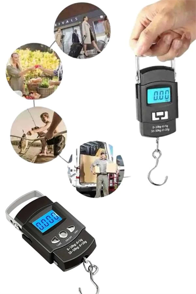 Profesyonel El Terazisi El Kantarı 50 Kg Dijital Göstergeli Tartı