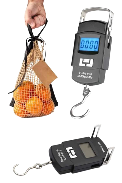 Profesyonel El Terazisi El Kantarı 50 Kg Dijital Göstergeli Tartı