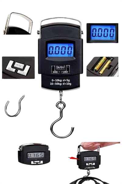 Profesyonel El Terazisi El Kantarı 50 Kg Dijital Göstergeli Tartı