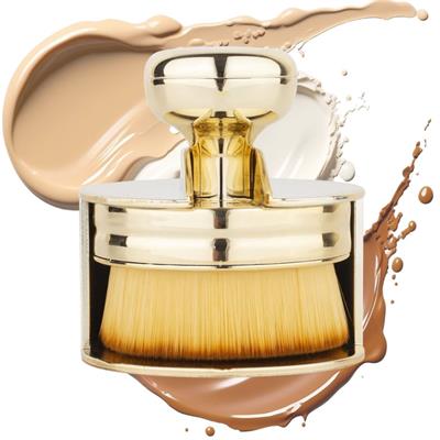 Profesyonel Geniş Pratik Tutma Saplı Gold Büyük Fondöten Yayma Fırçası (3936)