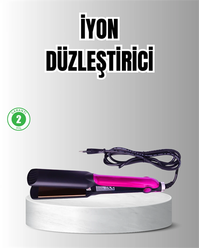 Profesyonel İyon Teknolojili Saç Düzleştirici – 220°C Hızlı Isınma ve LED Ekranlı Tasarım