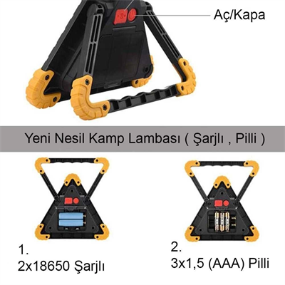 Profesyonel Kamp - Araba Lambası Bm-610/ Wt