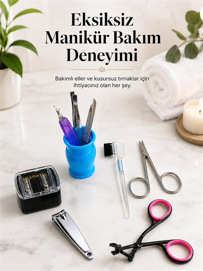 Profesyonel Manikür Pedikür Bakım Seti Çok Amaçlı Kişisel Bakım Kiti
