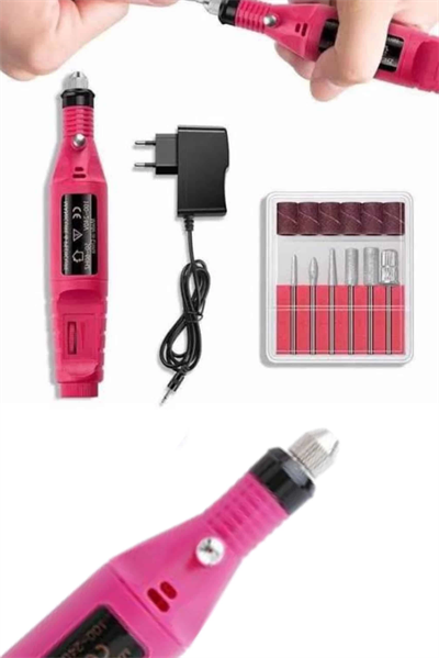 Profesyonel Manikür Pedikür Seti Törpü Makinesi Protez Tırnak Çıkarma