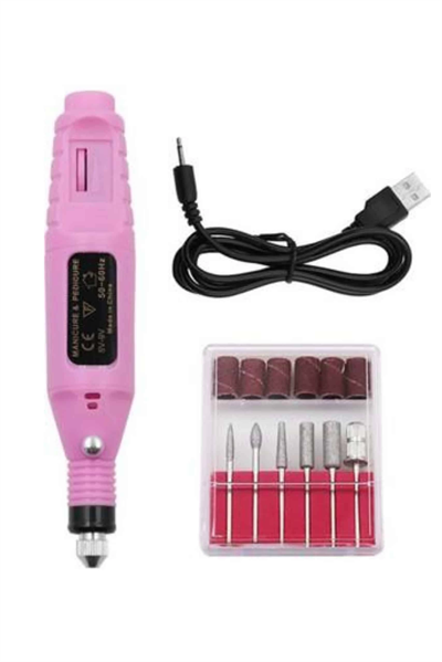 Profesyonel Manikür Pedikür Seti Törpü Makinesi Protez Tırnak Çıkarma