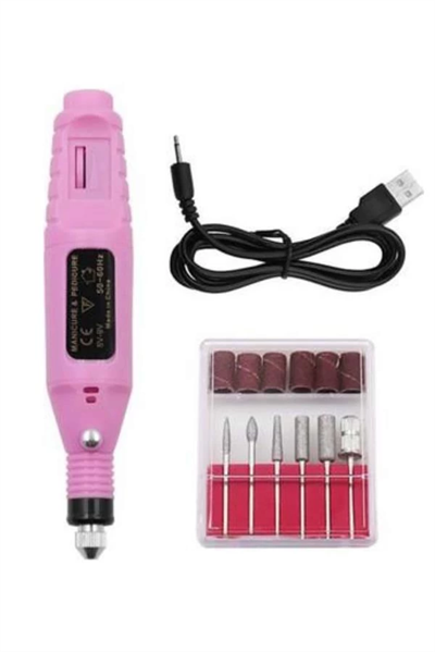Profesyonel Manikür Pedikür Seti Törpü Makinesi Protez Tırnak Çıkarma