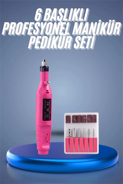 Profesyonel Manikür Pedikür Seti Törpü Makinesi Protez Tırnak Çıkarma
