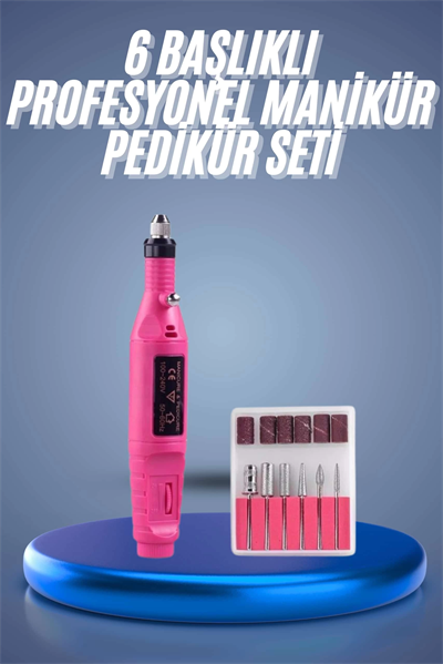 Profesyonel Manikür Pedikür Seti Törpü Makinesi Protez Tırnak Çıkarma