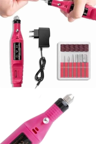 Profesyonel Manikür Pedikür Seti Törpü Makinesi Protez Tırnak Çıkarma