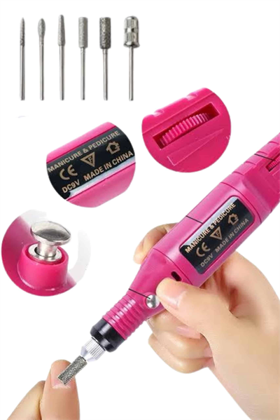 Profesyonel Manikür Pedikür Seti Törpü Makinesi Protez Tırnak Çıkarma