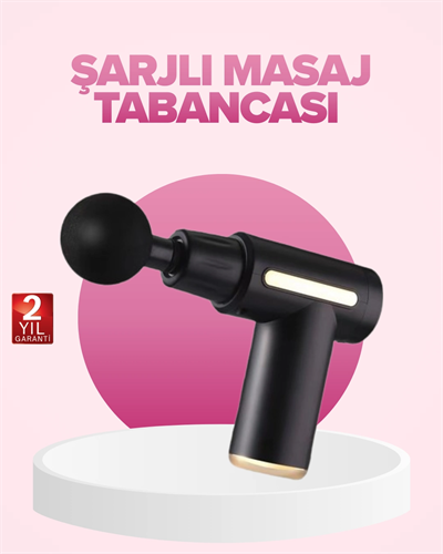 Profesyonel Masaj Tabancası 6 Kademeli Derin Kas Terapisi 4 Başlıklı Şarjlı Sessiz Motor